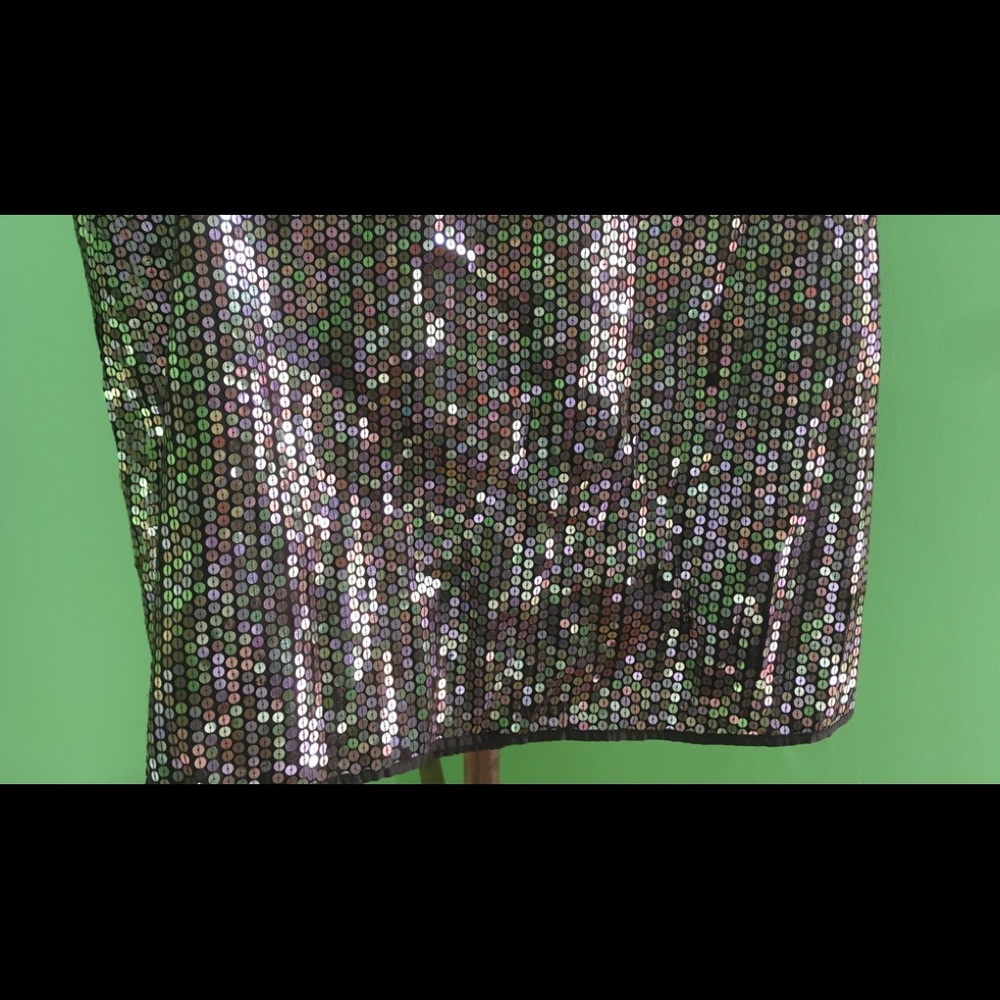 The Limited Gold Sequined Miniskirt